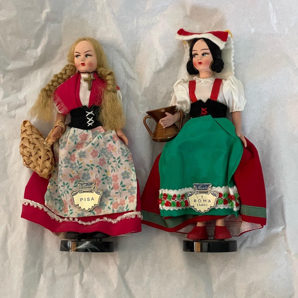 Vintage 1950’s Eros Italian Souvenir Dolls